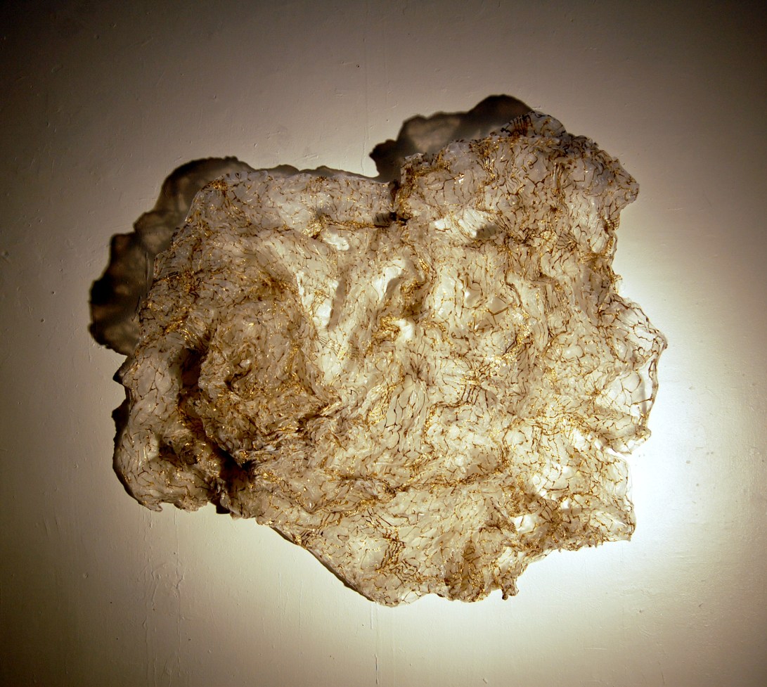 Circuitry,  oil on plastic, dimensions variable