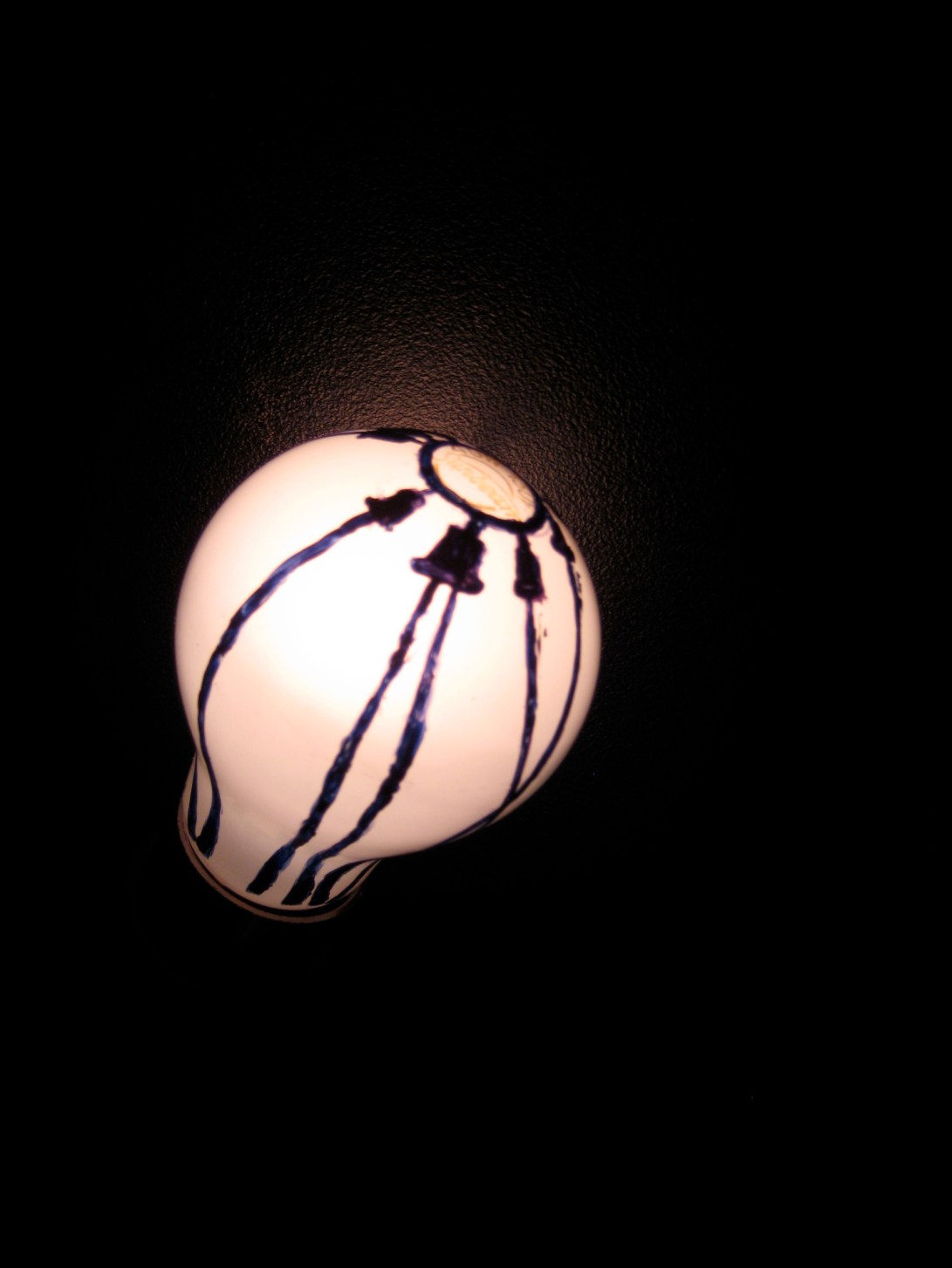 Electric, Paint on Light Bulb