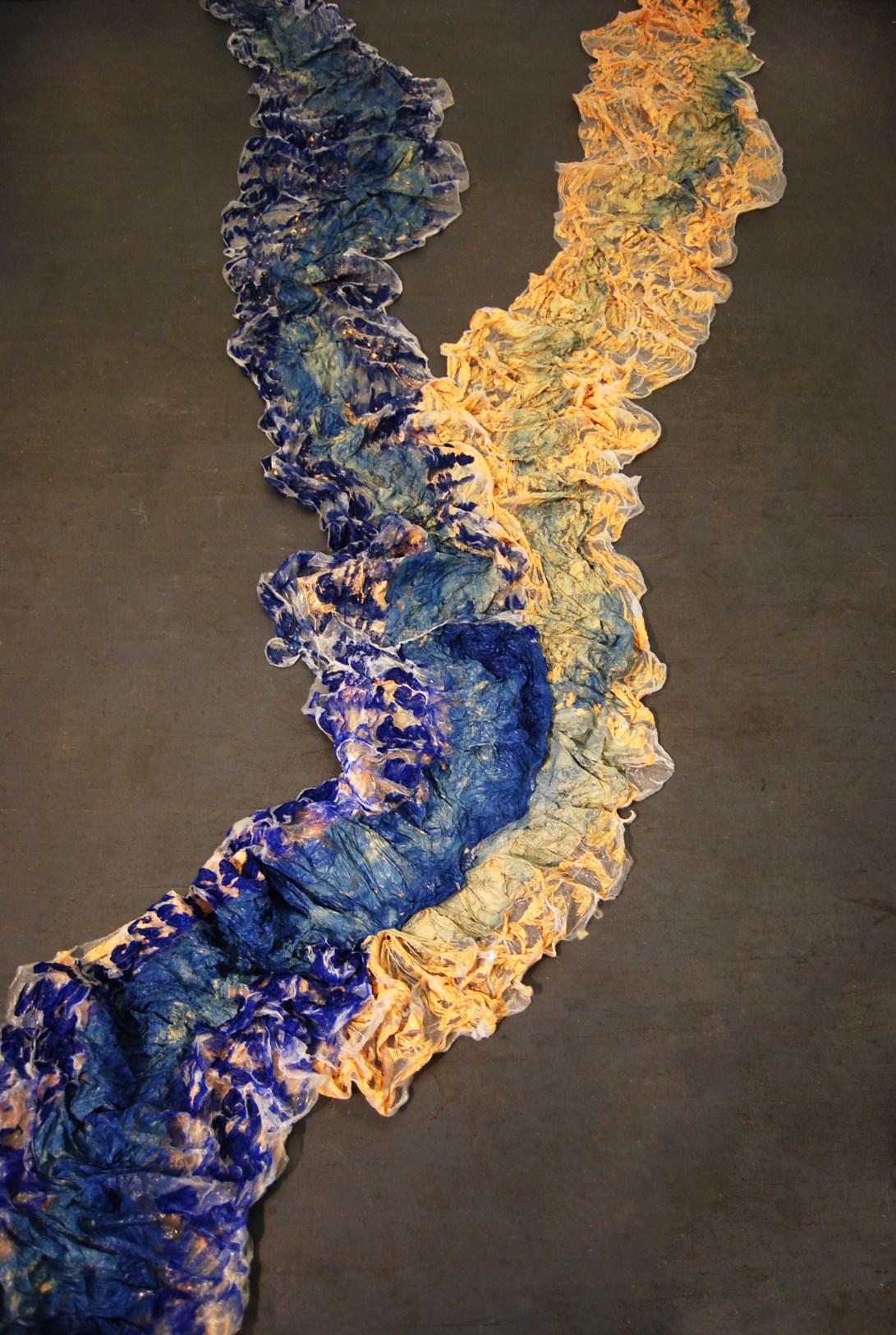 Confluence (detail), acrylic and plastic sheeting, dimensions variable